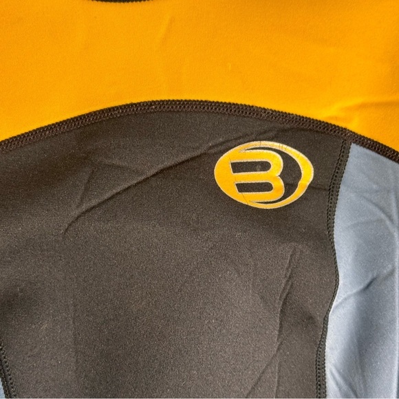 Bare Sports Velocity Wetsuit Womens Full‎ Length Grey Yellow Scuba Snorkel 3/2 - Picture 3 of 13